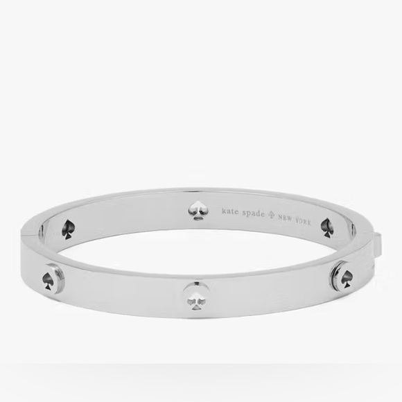 Kate Spade Spot The Spade Studded Hinged Bangle Bracelet - Picture 2 of 8